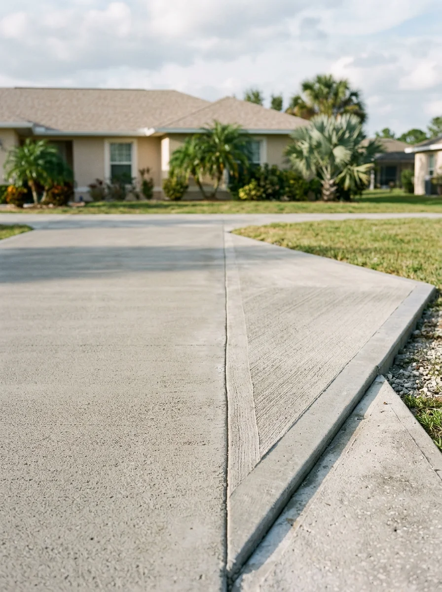 Close-up of quality workmanship detail on a Lehigh Acres property.