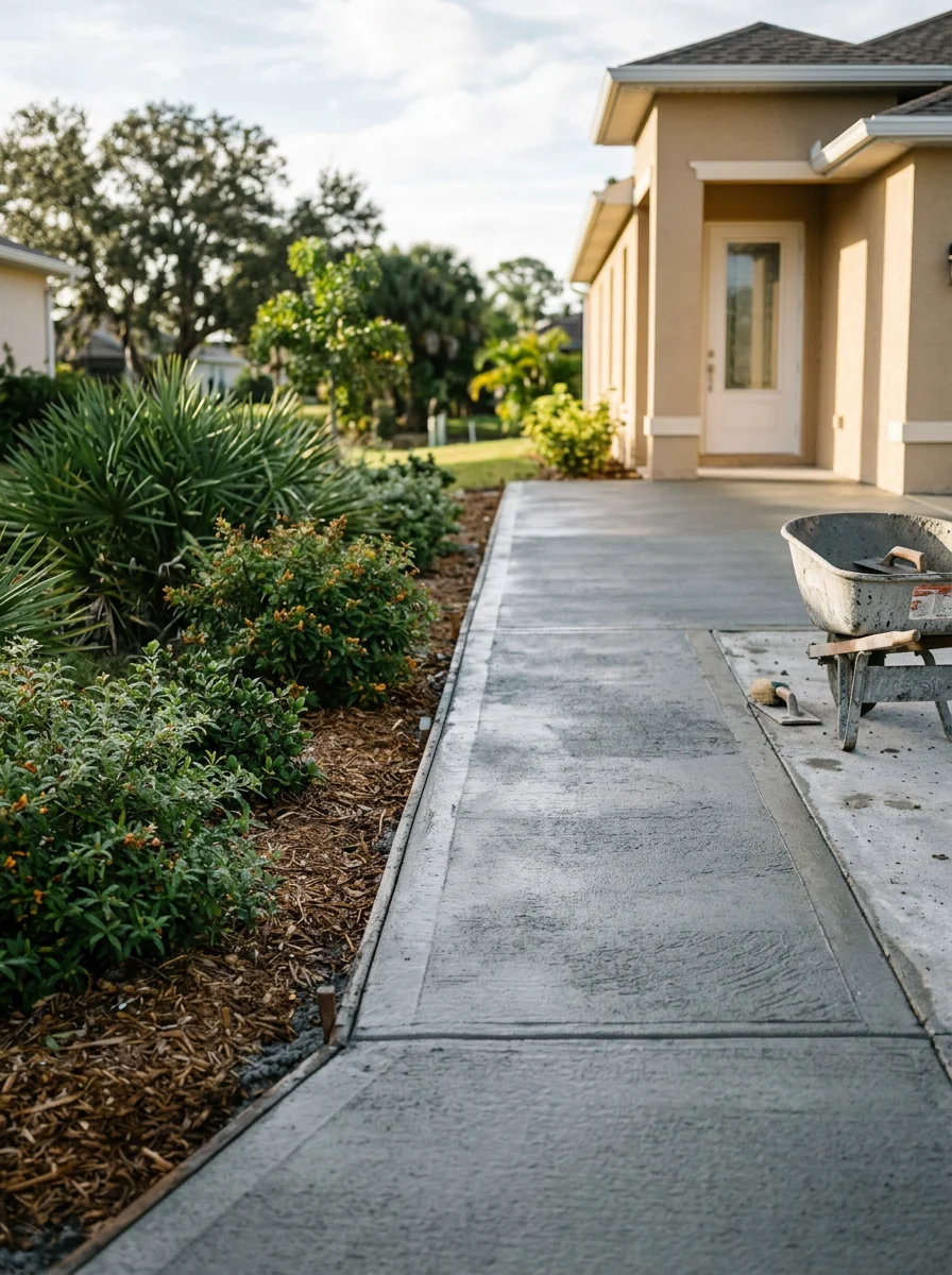 Detail of quality craftsmanship on a Punta Gorda residential property.